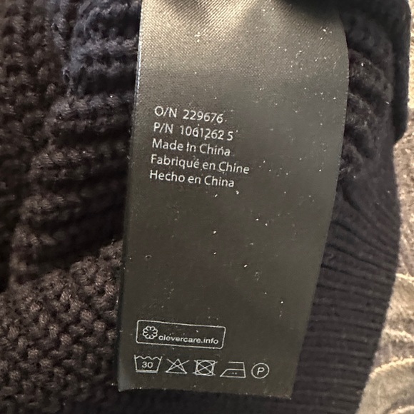 COS women Dark Zip-Up Sweater - Picture 3 of 3